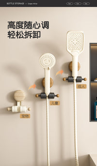Vintage Style Shower Head Holder with Adjustable Suction Mount