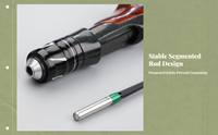 Mini Ice Fishing Rod Soft Tail Hard Action Saltwater Use