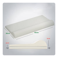 Breathable Latex Pillow Double Height Contour Ergonomic Neck Pillow High and Low Profile for Side Sleepers, Adults, Sleeping, Sleep