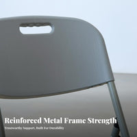 Fold-up Chair with Backrest Handle No Assembly Required Collapsible Camp Chair