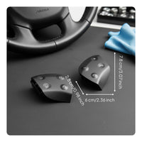 Steering Wheel Button Cover Set Easy to Install Multifunction Steering Wheel Switch Cap OE-Like Design Automotive Interior Part for Auto Maintenance