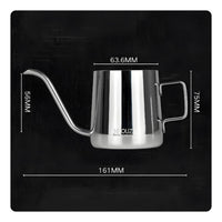 Pour-over Kettle Controlled Pouring Kitchen Item Polished Silver