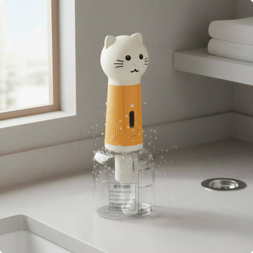 Feline Foam Dispenser Low Noise Automatic Pet Lather Generator Quiet
