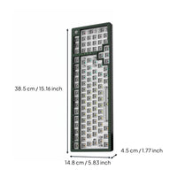 Keyboard Hub RGB Backlight Aluminum Mechanical Keyboard Kit 8000mAh for Enthusiasts