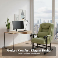 Highrear Recliner with Footrest Reclining Spinerest Adjustable Study Recliner Headrest Pillow Lumbar Spineing