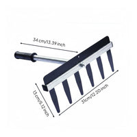Floor Tile Grout Rake Detachable Notched Grout Comb Iron for Professionals