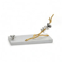 Wine Holder with Marble Base Artistic Marble Wine Holder Chic for Art Collectors