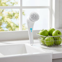 USB Rechargeable Scrub Brush Single-Button Electric Rotate Scrubber Charging