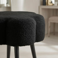 Makeup Stool Upholstered Cushioned Stool Cozy Home Seating for Dressing Area
