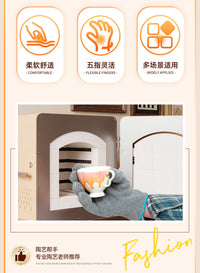Tianyu Ceramic Tool Heat-Insulating and Anti-Scald Gloves, Thickened, Temperature Resistant Up to 250°C, Industrial Fireproof, Oven Baking, Flame Reta