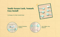 Kid Security Lock, Adjustable Cabinet Drawer Lock, Infant Protection, Screwless, Easy Installation, Multi-Purpose for Doors, Closets, Sliding Cabinets