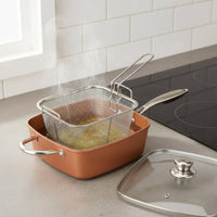 Versatile Cooker Large Capacity Versatile Cookware Set Easy to Clean Nonstick Cooking Pan with Accessories for Beginner Cooks, Students