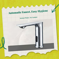 Touchless infrared faucet, temp adjustable