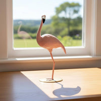 Resin Flamingos Ornament Creative Design Resin Flamingos-Themed Ornament for Living Room, Bedroom
