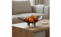 Retro Metal Tray Bright Luxury Modern Decorative Centerpiece Multi-Functional