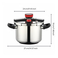 Safety Antiburst-Resistant 304 Stainless Steel Pressure Cooker Thickened Body Gas Induction Pressure Cooker Cookware