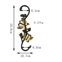 2 Pieces No Hanging Hook Cast Iron Decorative S Hook for Courtyard, Garden