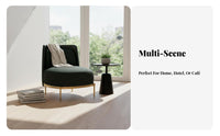 Houndstooth Armchair Light Luxury Aesthetic Patterned Upholstered Armchair Modern Design Comfortable Backrestrest