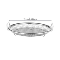 Oil-Draining Basket Side Handles Mesh Draining Tray Rust Resistant