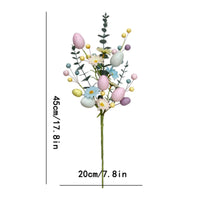 Easter Egg Branch Flexible Stems Artificial Fruit Flower Pick Long-Lasting