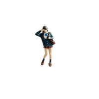 School Girl Miniature Tiny 1:64 Scale Figure Compact for Hobbyists