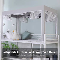 Bunk Bed Tent Full light blocking Privacy Curtain Integrated mesh for Students