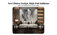 Light Luxury Modern Chinese aesthetic Couch Wooden details Living Room Set Sturdy and long-lasting Lounge Seating Comfortable Cushioning for Interior Designers, Business Owners, Apartment Dwellers, private lounge, Lobby, Reception Area