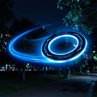 LED Flying Disc Glow-in-the-Dark LED Soaring Disc Soft-Edge Disc Toy for Kids, Families, Evening Games, Backyard, Camping