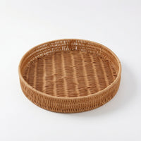 Woven Tray Sturdy Rattan Tray Decorative for Kitchen