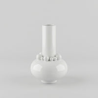 Ceramic Striped Vase, Modern Minimalist Style