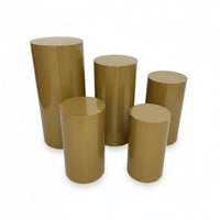 5 Pieces Cake Pedestal Stand Different Heights Dessert Display Stand Solid-Sided Event Decor for Wedding Reception
