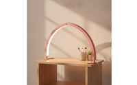 U-Shaped Foldable Beauty Lamp with Crescent Base Curved Crescent Nail Lamp 40W Crescent Light Adjustable for Shops