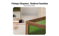Patterned Glass Vanity Tray Vintage & Design Desktop Organizer accessibleTop Design Long-Lasting for Makeup Aficionados