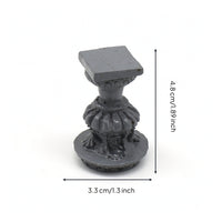 Miniature Water Feature Fluted Dollhouse Water Feature Vintage-Evocative Miniature Column for Collectors