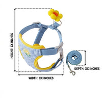 Small Dog Harness and Cat Walking Set with Plaid Hat, 3-Piece Pet Walking Set for Outdoor Training, Non-Retractable Dog Walking Set for Gear