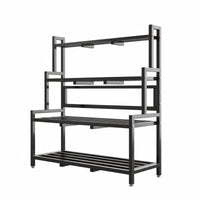 Floor-Standing Tiered Plant Ladder Indoor and Outdoor Use 3-Tier Plant Stand Multi-Functional Flower Pot Holder Space-Saving for Gardeners, Apartment Dwellers, Homeowners, Balcony, Indoors, Outdoors, Living Room