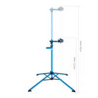 Foldable Bike Repair Stand Adjustable Height with Tool Tray for Garage