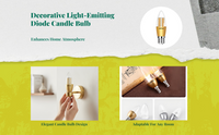 LED Candle Bulb 2700K Warm Light