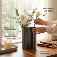 Industrial Style Metal Vase