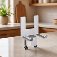 Anti-Slip Lid Holder with Silicone Pads Stable Stainless Steel Lid Rest Compact Organizer Handsunrestricted for Kitchen Countertop