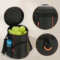 Multi-Pocket Gear Bag with Mesh Pockets Portable Sports Bag with Shoulder Strap Versatile Sturdy for Athletes, Players, Tennis