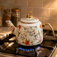 2 Pieces Retro Tea Kettle Easy to Clean Stovetop Teapot Healthy
