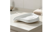 Fast-Draining Bedside Shampoo Basin Lightweight Shampoo Basin with Sloped Interior Comfortable Hair Washing Tray Safe for Bedridden Patients, Post-Surgery