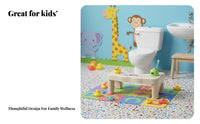Toilet crouchting Stool Thickened Toilet Potty Stool adaptable for Seniors