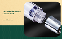 High Pressure Handheld Shower Head, Adjustable Modes