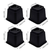 Square Furniture Riser Space Saving Sofa Leg Riser Block Floor Protection