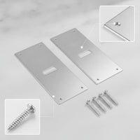 2 Pieces Fence Post Extender with Screws Stable Hardware Flat Profile for DIYers