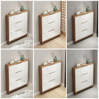 Shoe Organizer with Flip Doors Shoe Storage Cabinet Space-Saving Furniture for Entryway, Hallway, Apartment