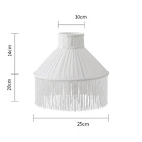 Textile Lampshade with Tassels Replacement Lampshade for Hotel