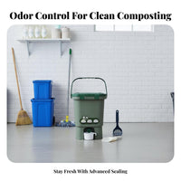 Bokashi Composting Bin Airtight Closure Fermenting Compost Container Kitchen Compost Container Odorless Kitchen Food Waste Bin
